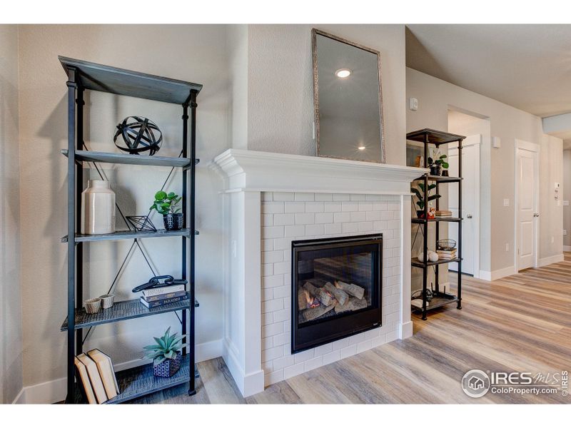 Gas Fireplace- Photos not of the actual unit. Finishes vary.