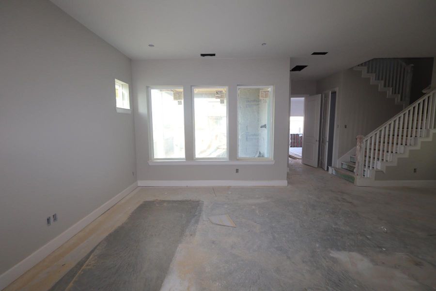 In-progress construction of a new home in Pomona - Grove Row Collection, Manvel, TX (Image 6).