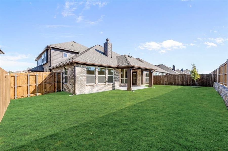 Exterior details and patio area of a home in Bear Creek Classic 60, Lavon (Image 23). Exterior details and patio area of a home in Bear Creek Classic 60, Lavon (Image 23).