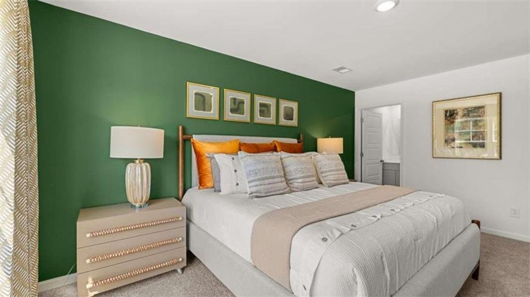 Furnished interior view inside a new home in The Gables at Agricultural Village, Perry (Image 14).