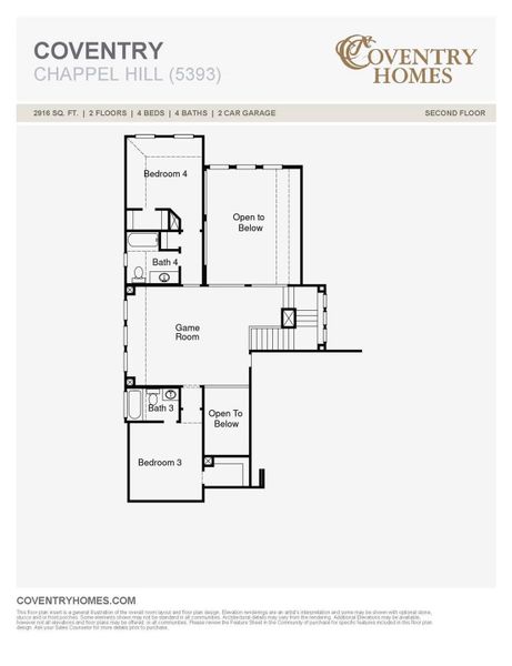 2D floor plan layout of this home in Escondido, Magnolia, TX (Image 6).