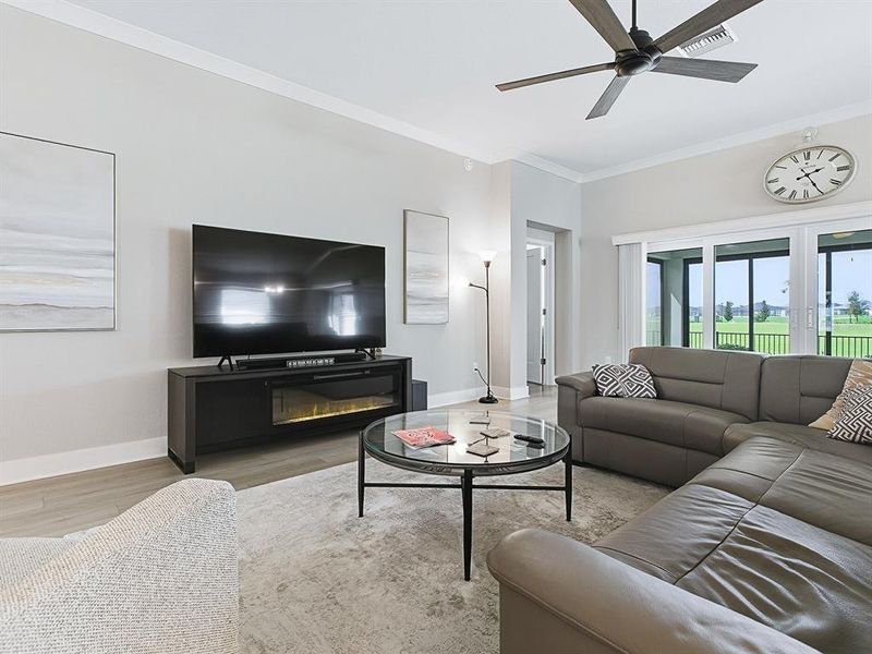 Furnished interior view inside a new home in , The Villages (Image 8). Furnished interior view inside a new home in , The Villages (Image 8).