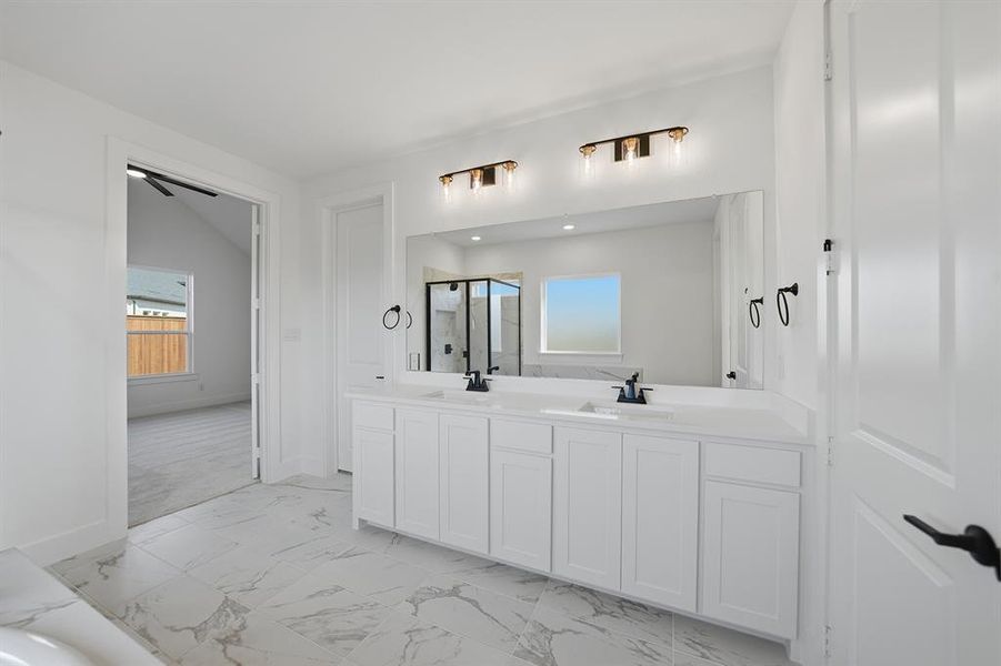 Furnished interior view inside a new home in Brookhollow West, Prosper (Image 15).