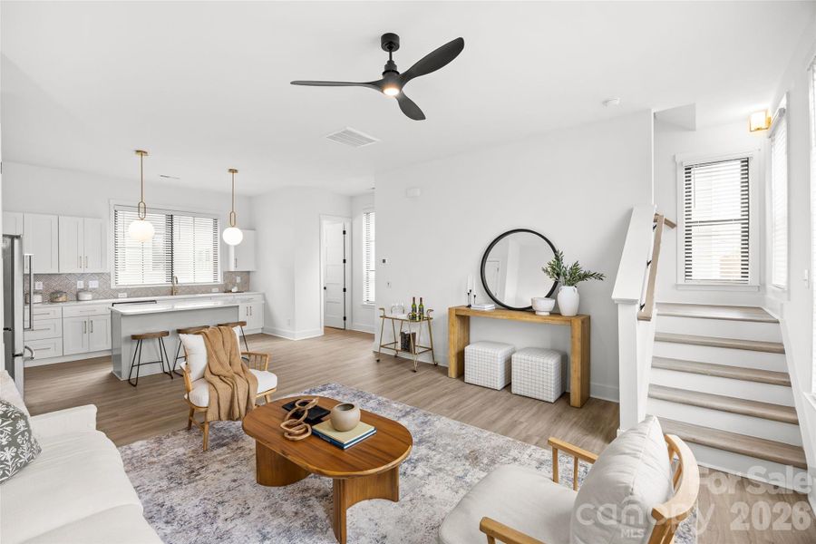 Furnished interior view inside a new home in , Charlotte (Image 29). Furnished interior view inside a new home in , Charlotte (Image 29).