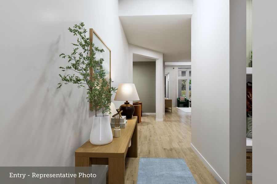 Furnished interior view inside a new home in The Woodlands Hills - Reserve Collection, Willis (Image 6).