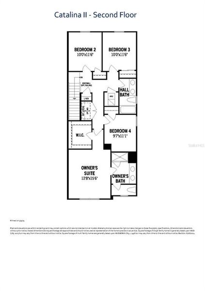 2D floor plan layout of this home in Gardenia Reserve, Apopka, FL (Image 2). 2D floor plan layout of this home in Gardenia Reserve, Apopka, FL (Image 2).