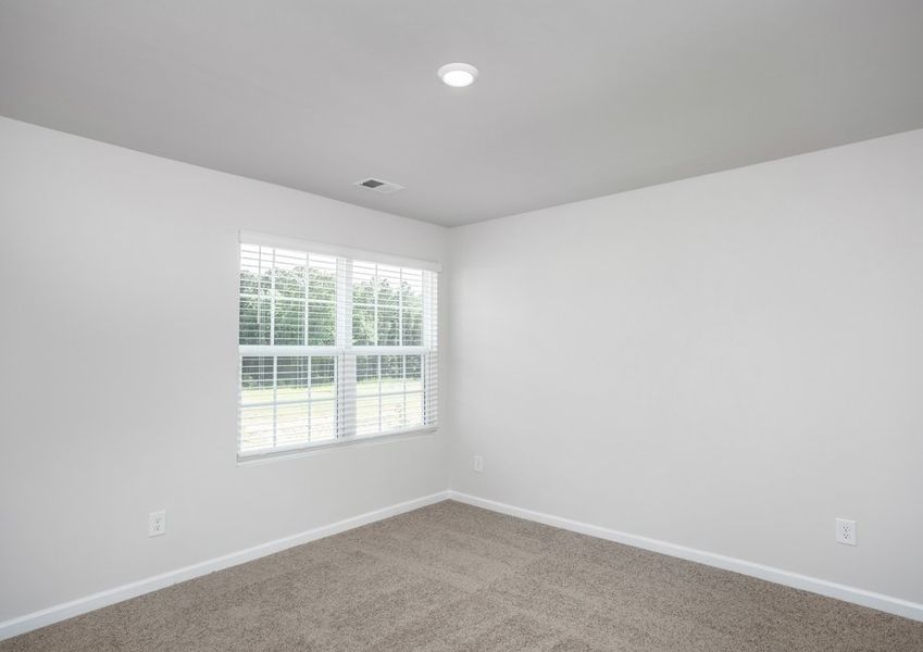 Each bedroom has a window