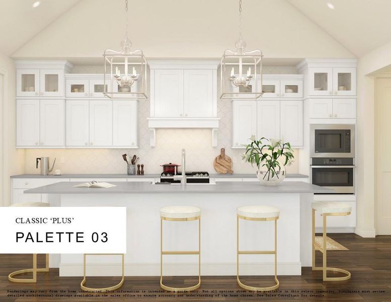 Classic Look Palette 3 Selection Sheet (*Artist rendering used for illustration purposes only.) Classic Look Palette 3 Selection Sheet (*Artist rendering used for illustration purposes only.)