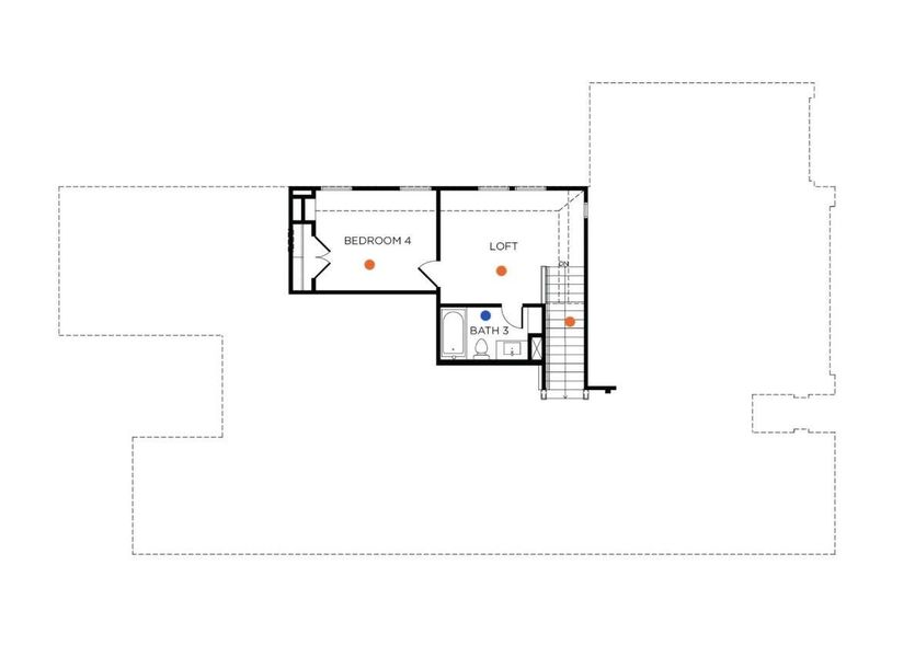 2D floor plan layout of this home in , La Marque, TX (Image 3).