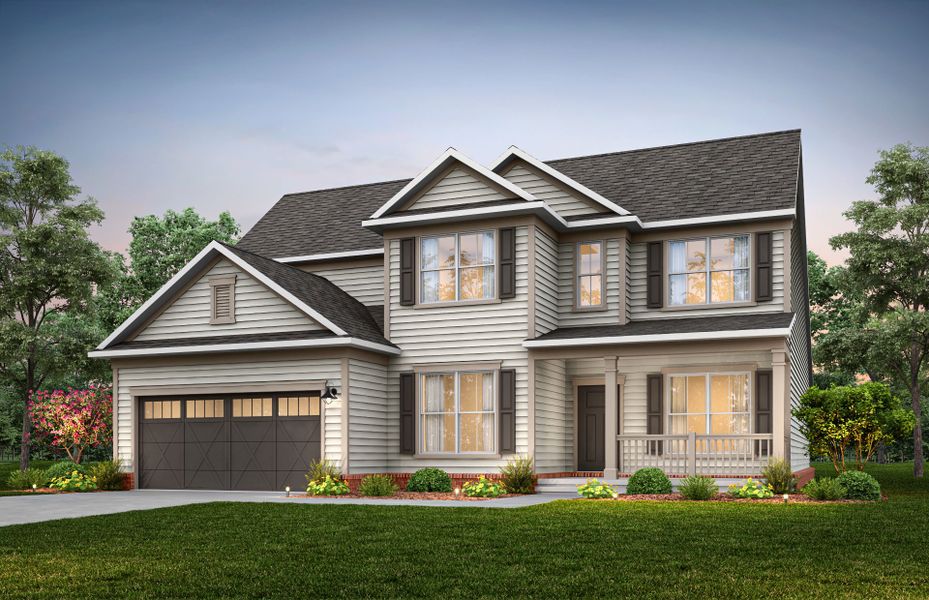 Representative exterior photo of a completed home built from the Vanderbilt by Pulte Homes in Indigo Bay, Myrtle Beach, SC (Image 23).