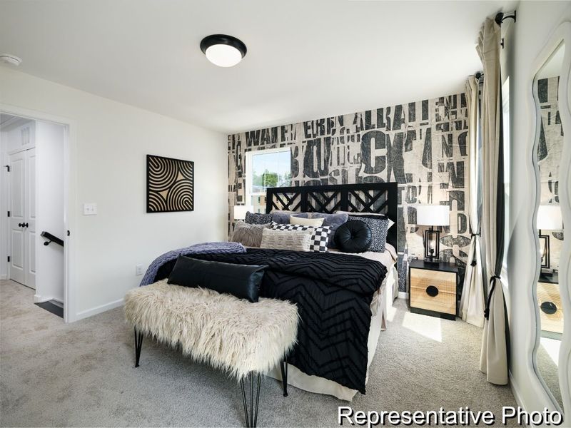 Furnished interior view inside a new home in Penley Place Townhomes, Clover (Image 15). Furnished interior view inside a new home in Penley Place Townhomes, Clover (Image 15).