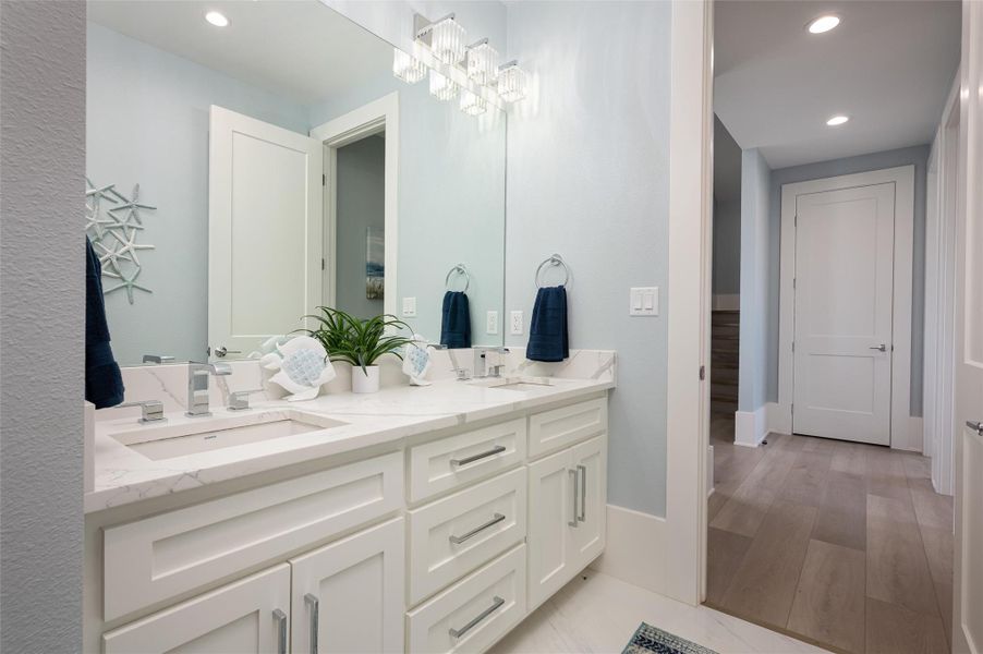 Furnished interior view inside a new home in , Bolivar Peninsula (Image 30).
