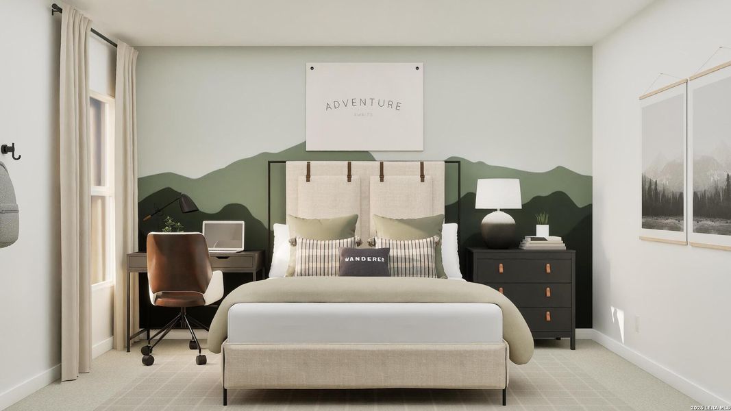 Furnished interior view inside a new home in Brookmill, San Antonio (Image 11).