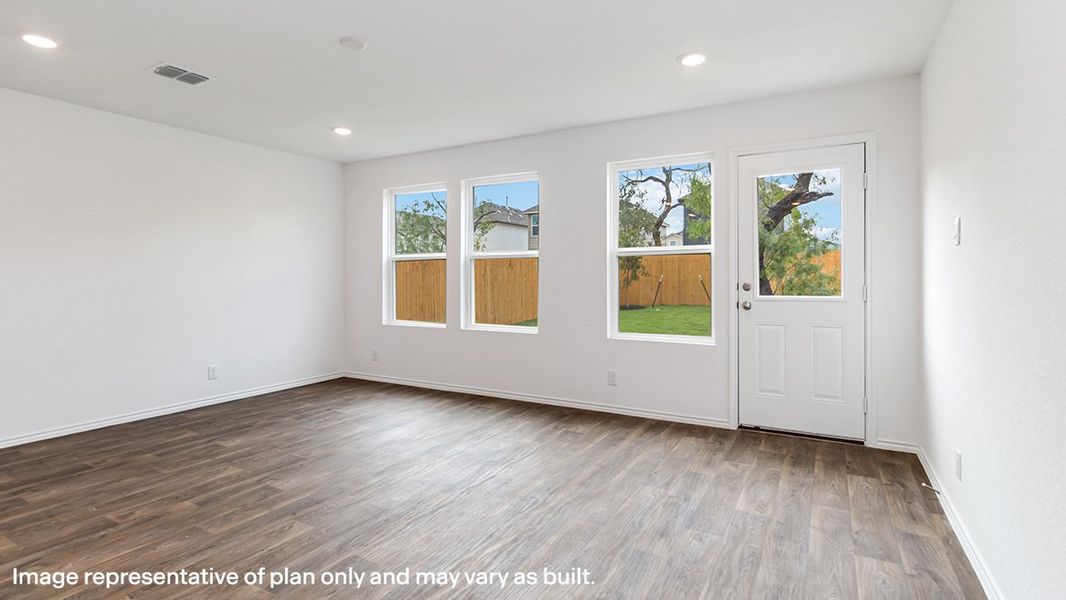 Representative unfurnished interior of a home built from the The Linnet by D.R. Horton in Sonora, San Antonio (Image 16). Representative unfurnished interior of a home built from the The Linnet by D.R. Horton in Sonora, San Antonio (Image 16).