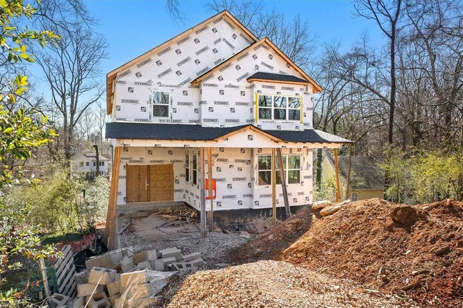 In-progress construction of a new home in , Atlanta, GA (Image 6).