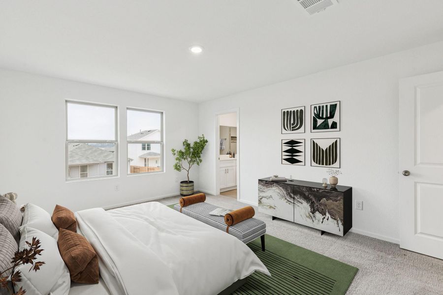 Furnished interior view inside a new home in Mavera, Conroe (Image 7).