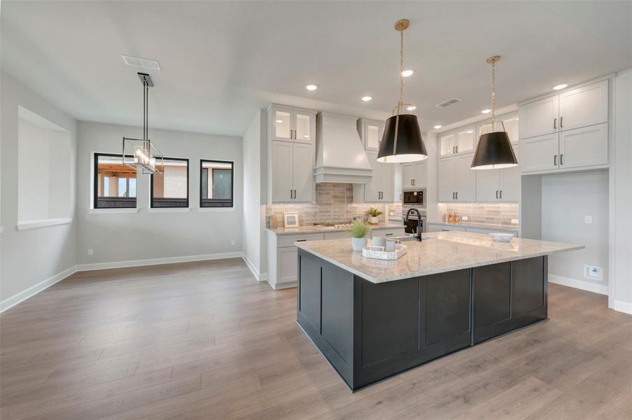 Furnished interior view inside a new home in Harvest Green 65', Richmond (Image 9).