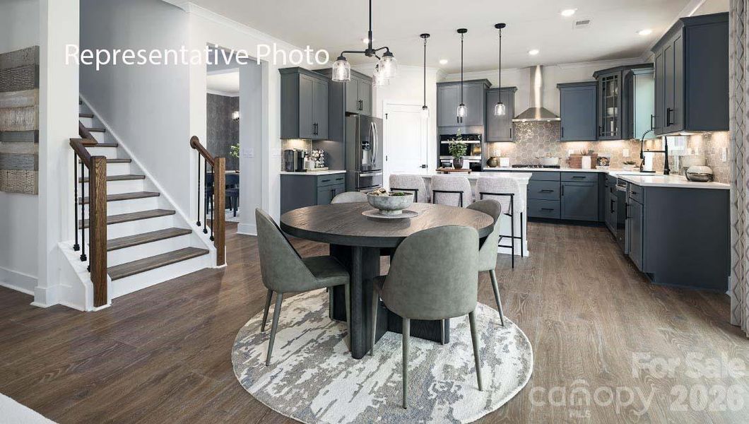 Furnished interior view inside a new home in Sanctuary at Southgate, Indian Trail (Image 10).