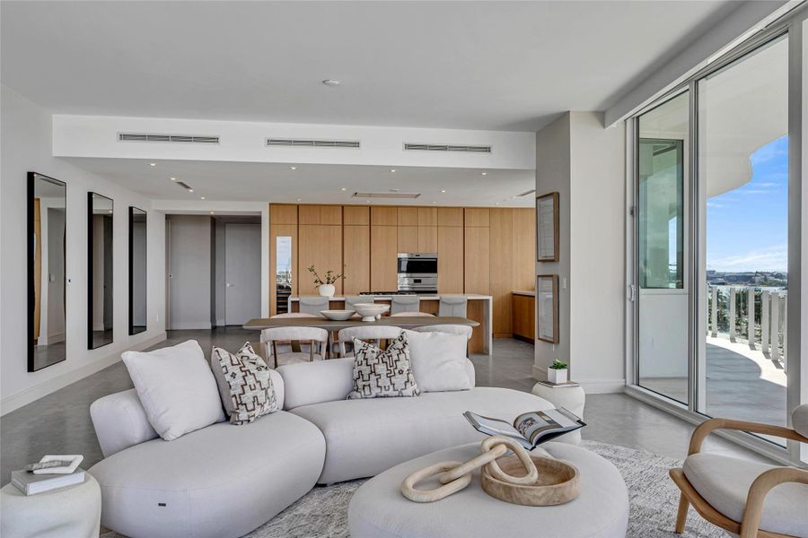 Furnished interior view inside a new home in , Fort Lauderdale (Image 8).