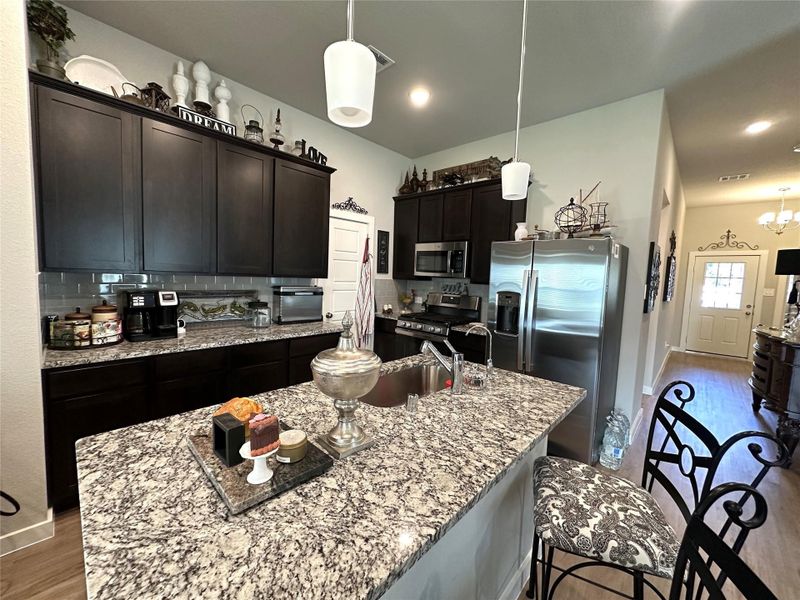 Furnished interior view inside a new home in Lone Star Landing, Montgomery (Image 4).