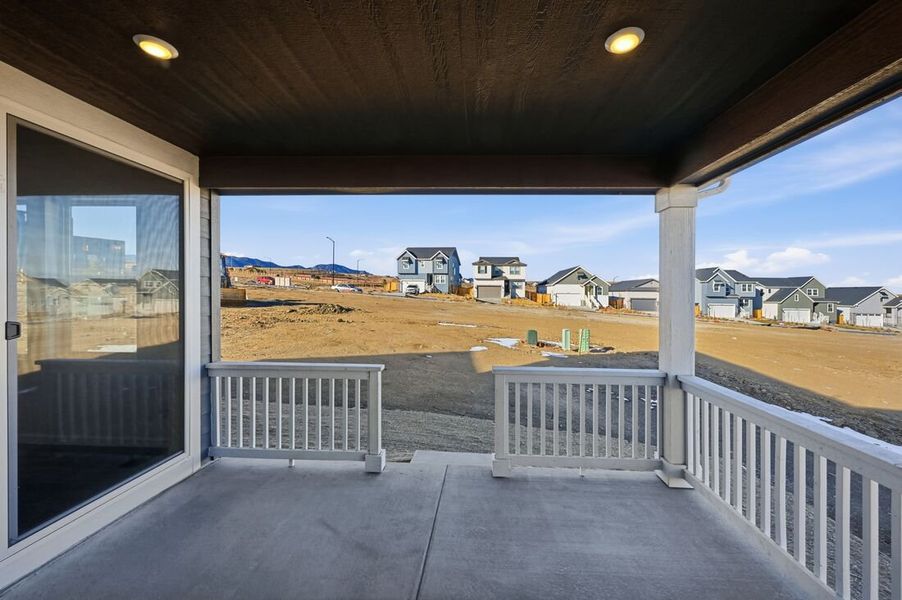 Exterior details and patio area of a home in Trailstone, Arvada (Image 3).