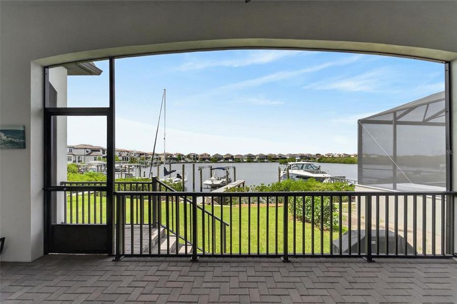 Exterior details and patio area of a home in SouthShore Yacht Club, Ruskin (Image 29).