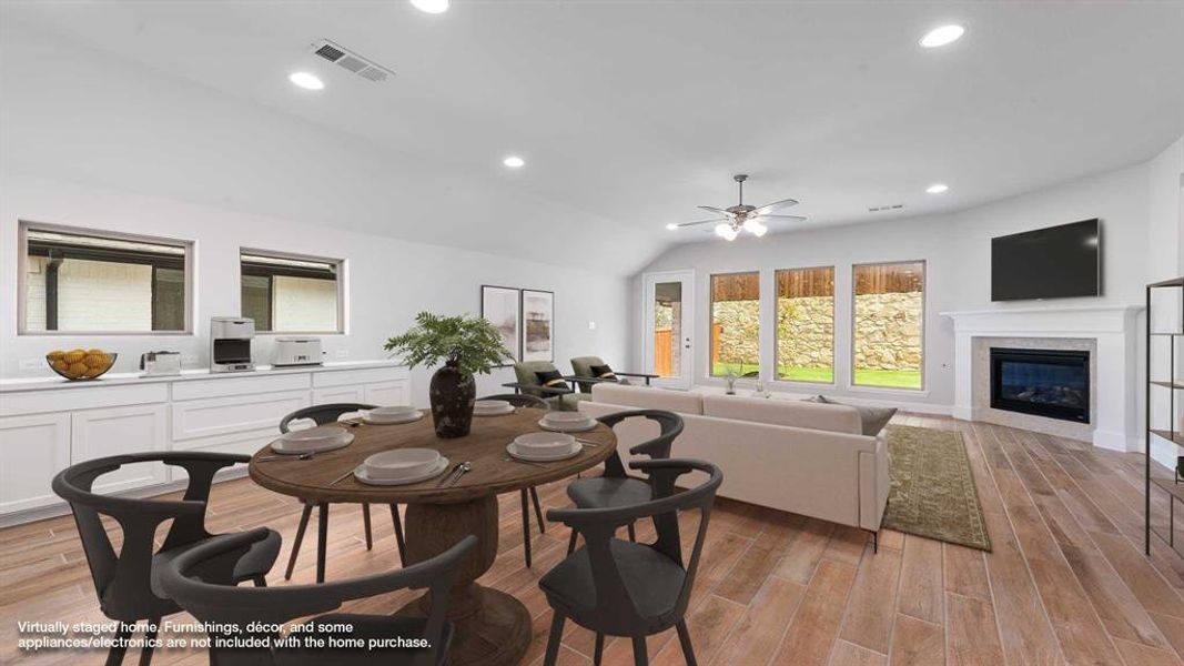 Furnished interior view inside a new home in The Heights At Uptown Celina 50', Celina (Image 10).
