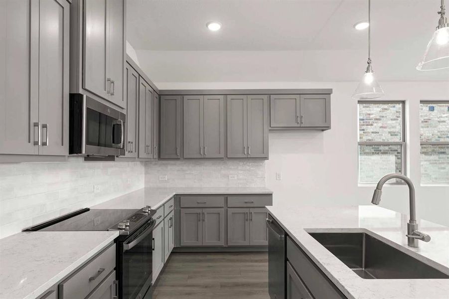 Furnished interior view inside a new home in Monticello Park, Princeton (Image 4). Furnished interior view inside a new home in Monticello Park, Princeton (Image 4).