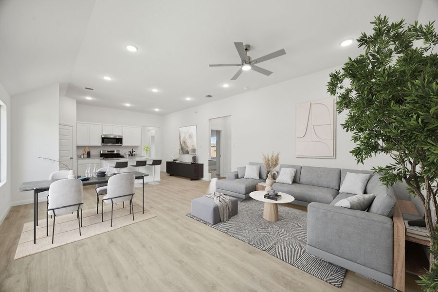 First Floor in the Cypress home plan by Trophy Signature Homes - REPRESENTATIVE PHOTO