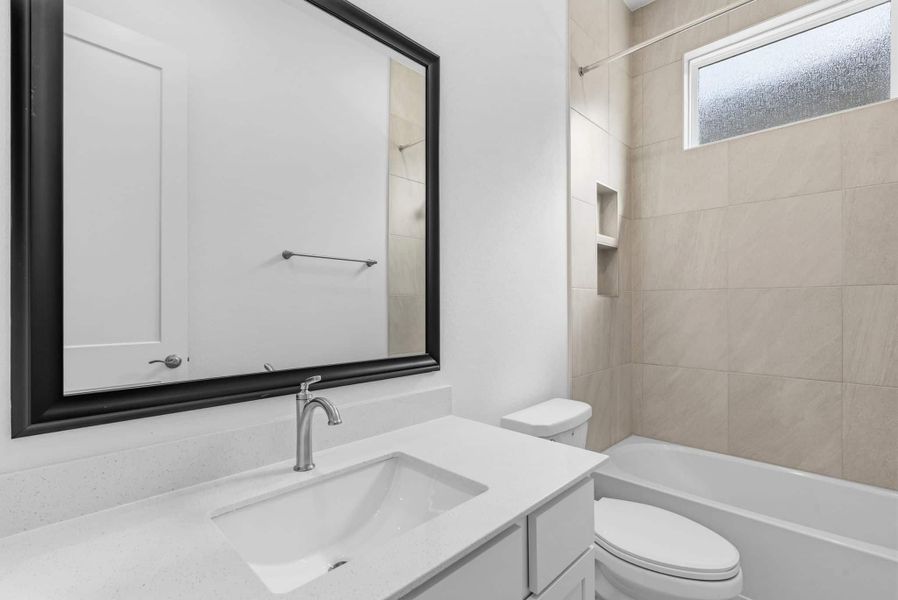 Furnished interior view inside a new home in Wood Leaf Reserve, Tomball (Image 10).