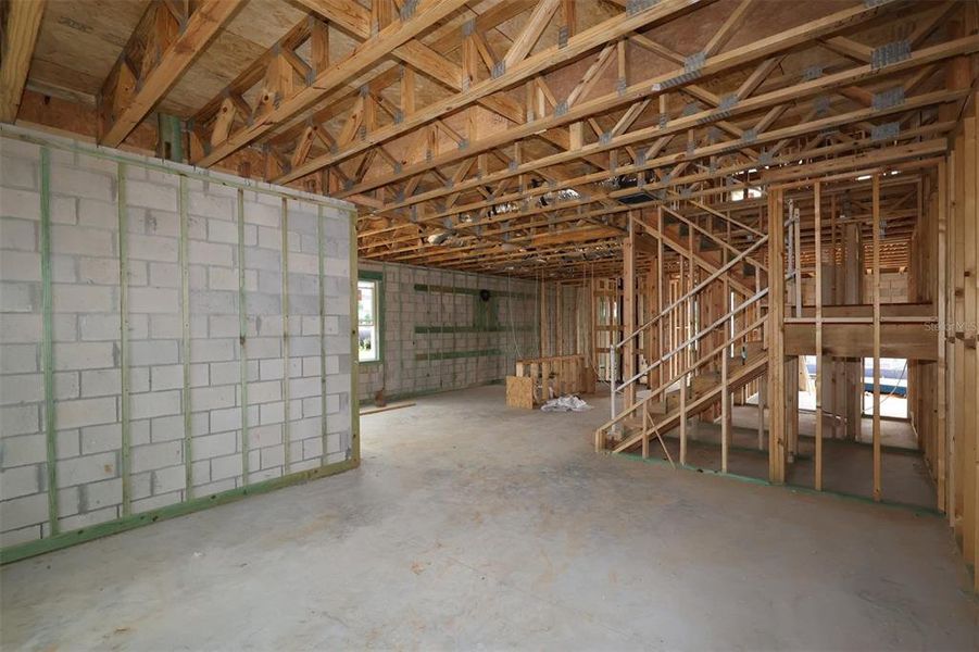 In-progress construction of a new home in Lake Star at Ovation, Winter Garden, FL (Image 6).