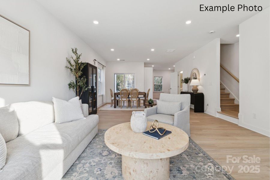 Furnished interior view inside a new home in , Charlotte (Image 8).