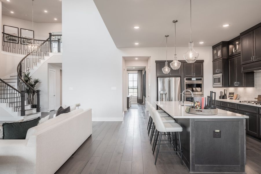 Representative furnished interior of a home built from the Bogata by Tri Pointe Homes in Harvest Green, Richmond (Image 64).
