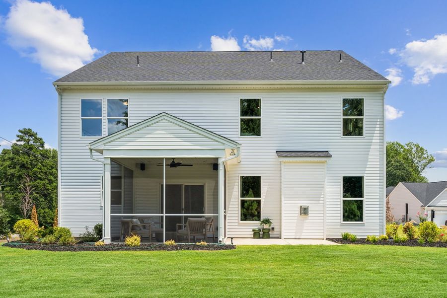 Rear Exterior with Covered Patio