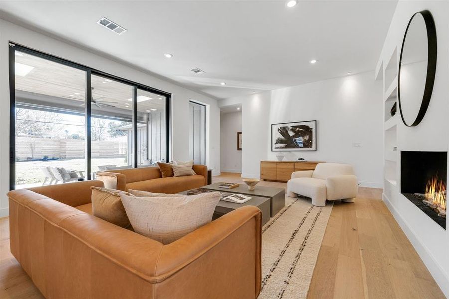 Furnished interior view inside a new home in , Farmers Branch (Image 8). Furnished interior view inside a new home in , Farmers Branch (Image 8).