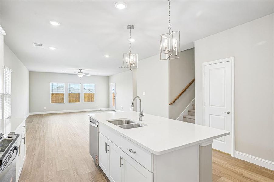 Furnished interior view inside a new home in Tesoro at Chisholm Trail Ranch, Crowley (Image 18).