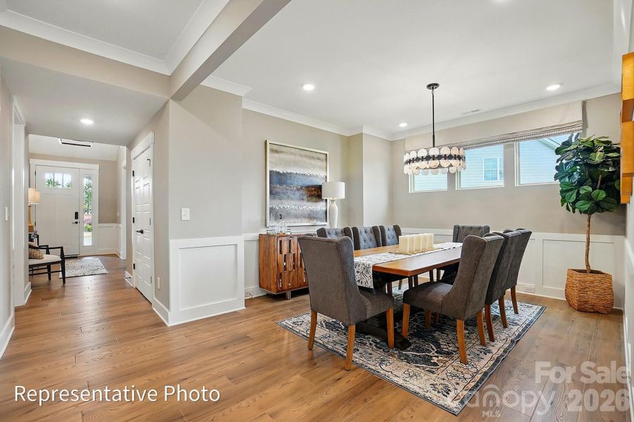 Furnished interior view inside a new home in Heritage - 55+ Community, Indian Trail (Image 16).