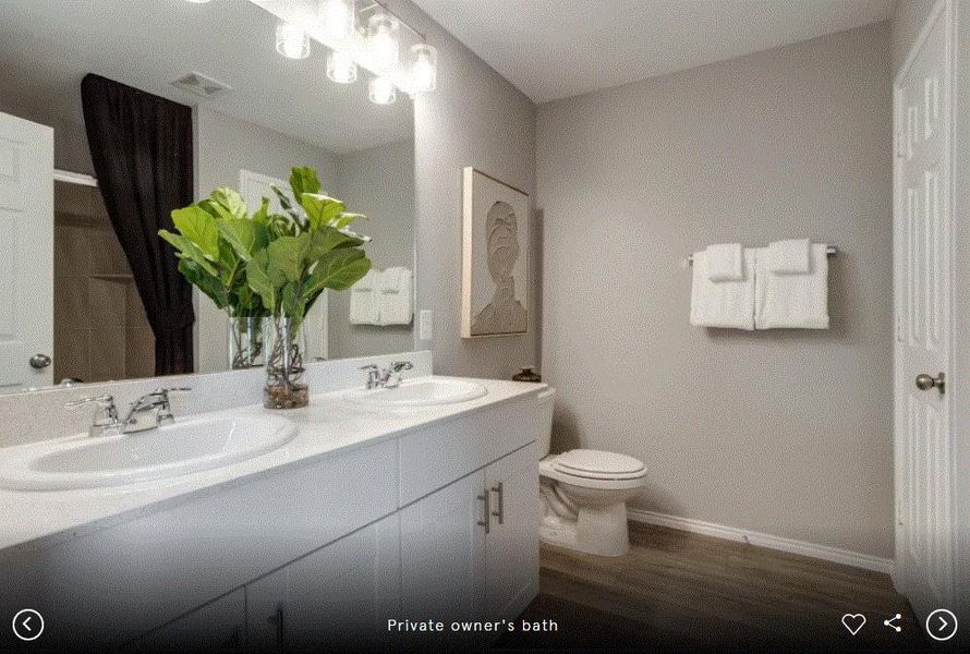 Photo of Centex model home with same floor plan, not of actual home listed.