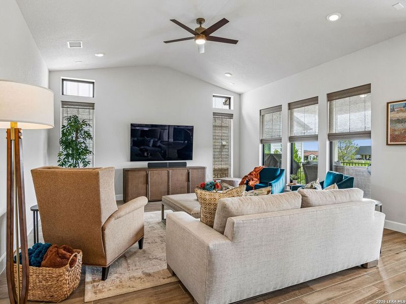 Furnished interior view inside a new home in Kissing Tree, San Marcos (Image 37). Furnished interior view inside a new home in Kissing Tree, San Marcos (Image 37).