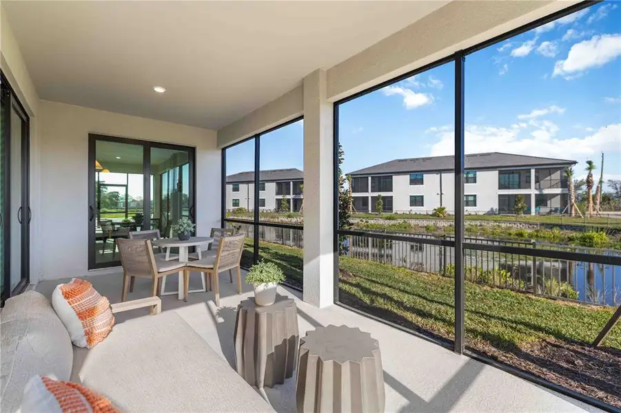 Exterior details and patio area of a home in Legends Cove, Bradenton (Image 3).
