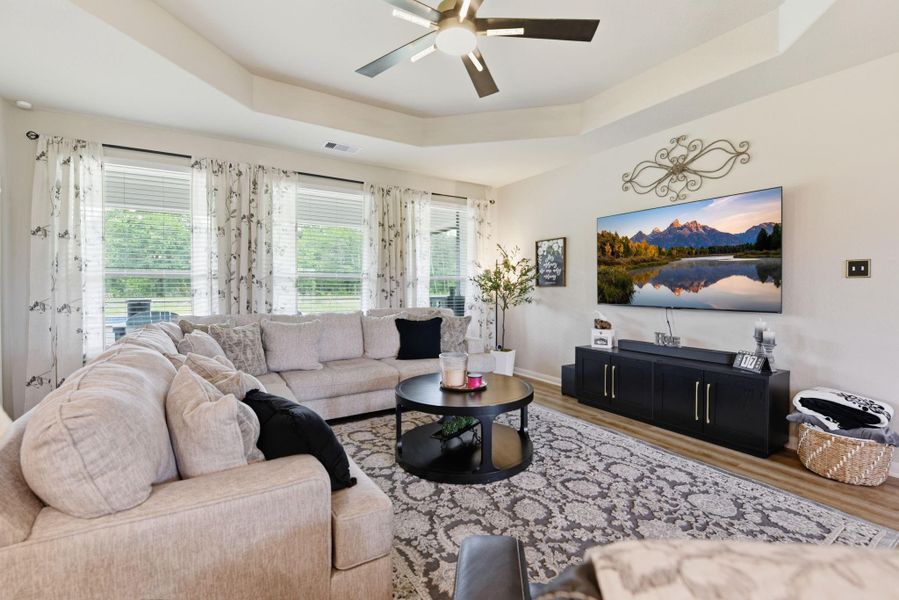 Furnished interior view inside a new home in , Cleveland (Image 40).