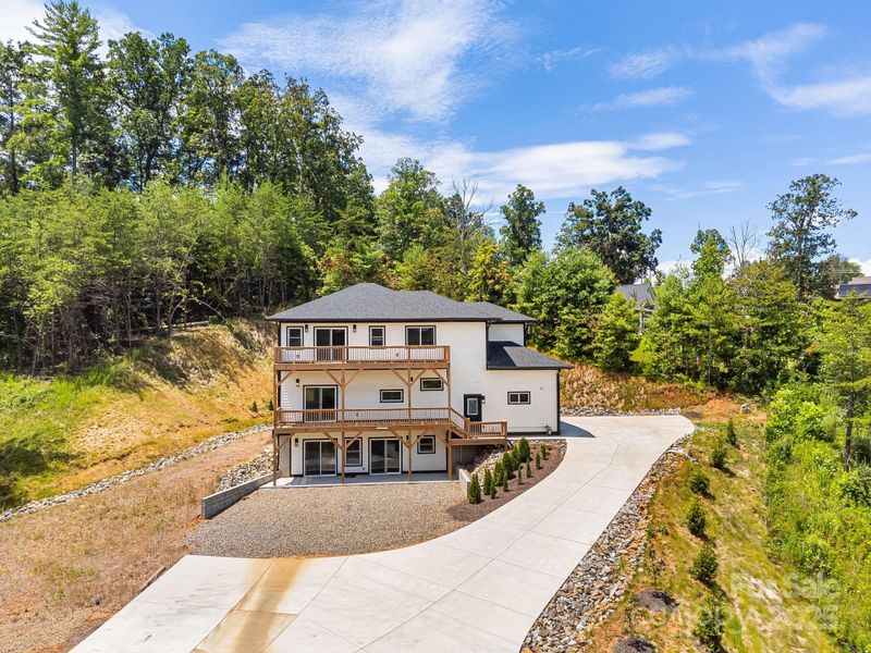 Front exterior of a new home in , Weaverville, NC, highlighting curb appeal (Image 23).