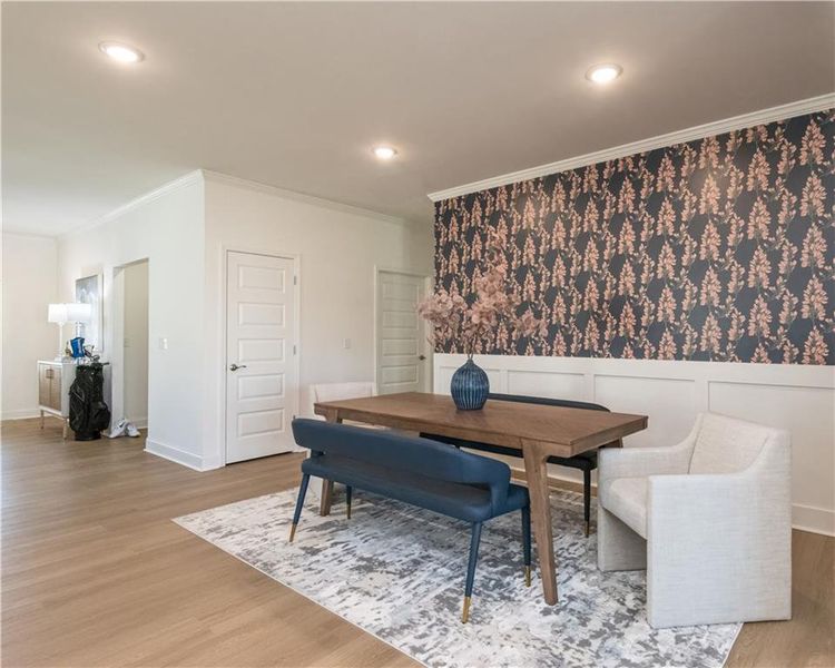 Furnished interior view inside a new home in Cooper's Walk, Loganville (Image 34).