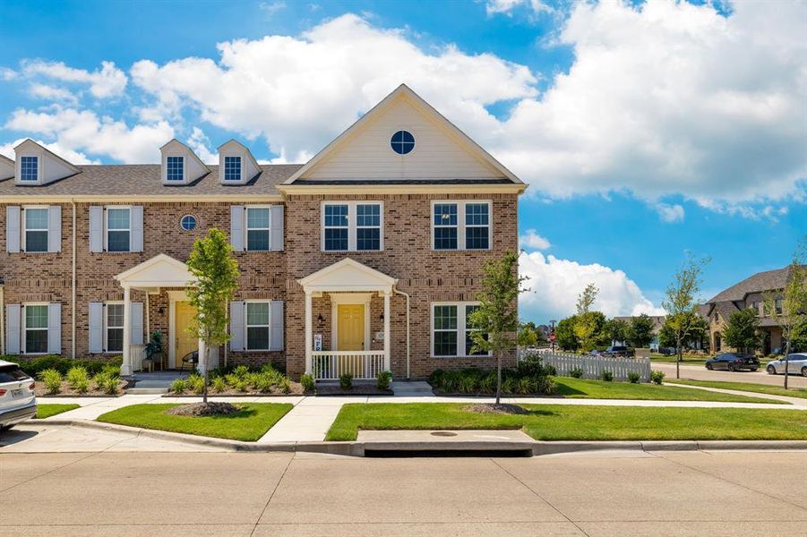 Front exterior of a new home in , North Richland Hills, TX, highlighting curb appeal (Image 23). Front exterior of a new home in , North Richland Hills, TX, highlighting curb appeal (Image 23).