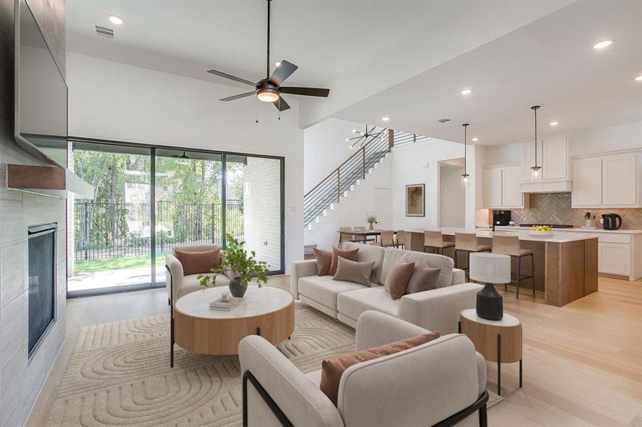 Furnished interior view inside a new home in St. Joseph Estates, North Richland Hills (Image 6).