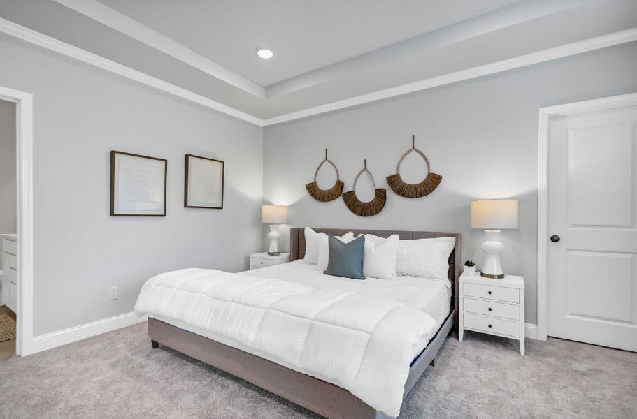 Furnished interior view inside a new home in Monroe Preserve, Chapin (Image 40).