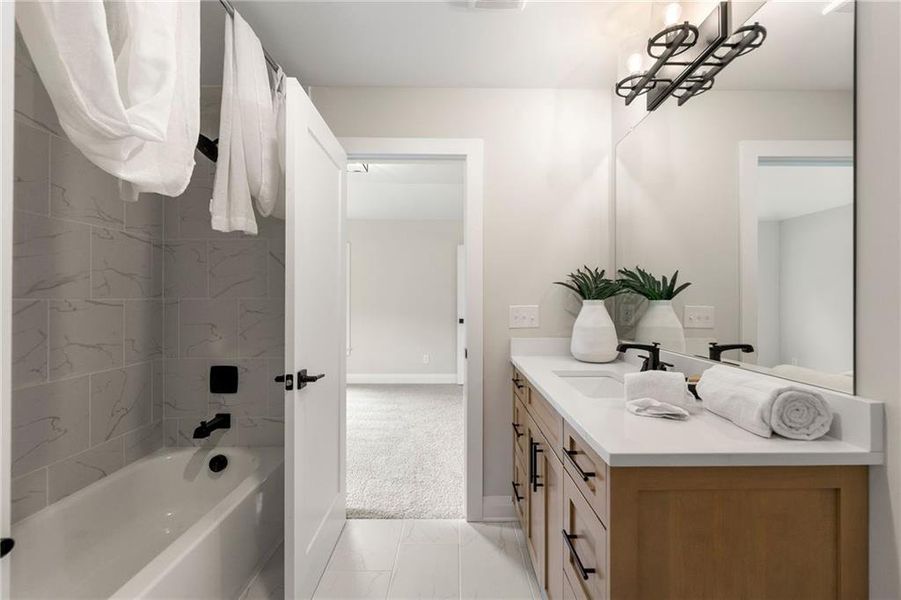 Furnished interior view inside a new home in , Canton (Image 25).