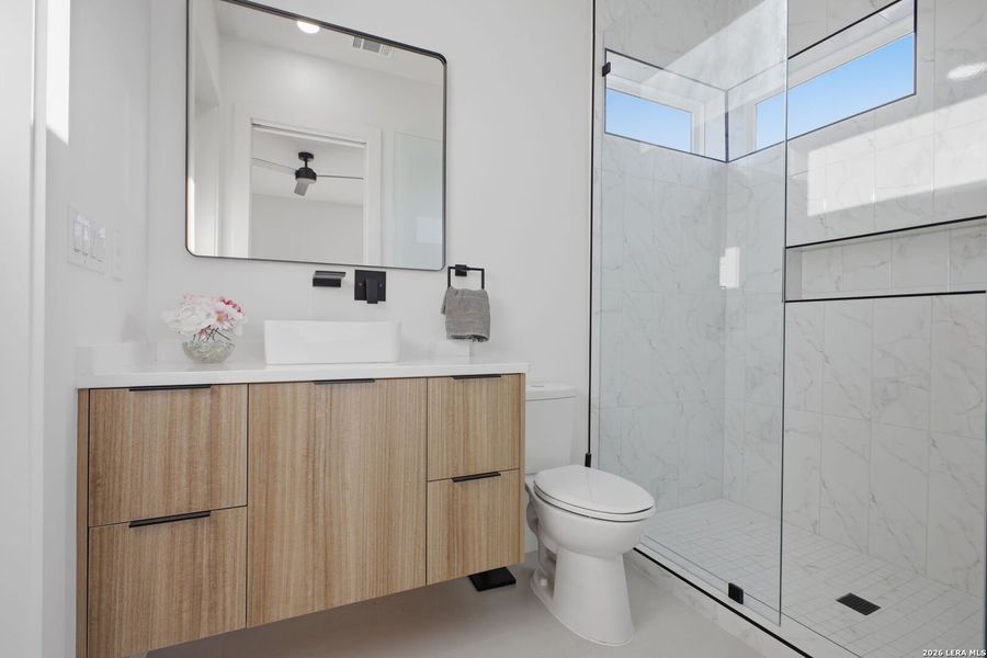 Furnished interior view inside a new home in , San Antonio (Image 37).