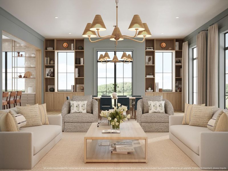 Furnished interior view inside a new home in , Charleston (Image 7).