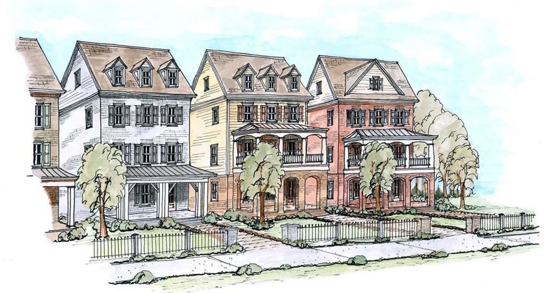 Exterior rendering of this home design in Archerfield, Smyrna, GA (Image 3).
